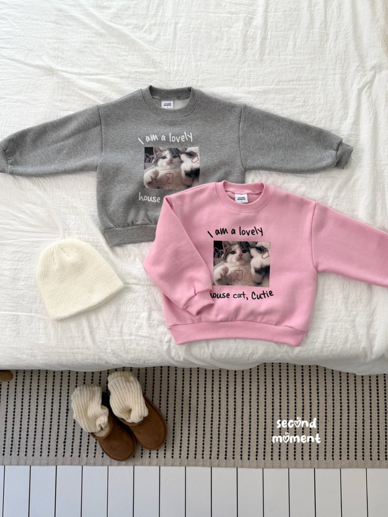 Second Moment - Korean Children Fashion - #fashionkids - Lovely Cat Sweatshirt - 3