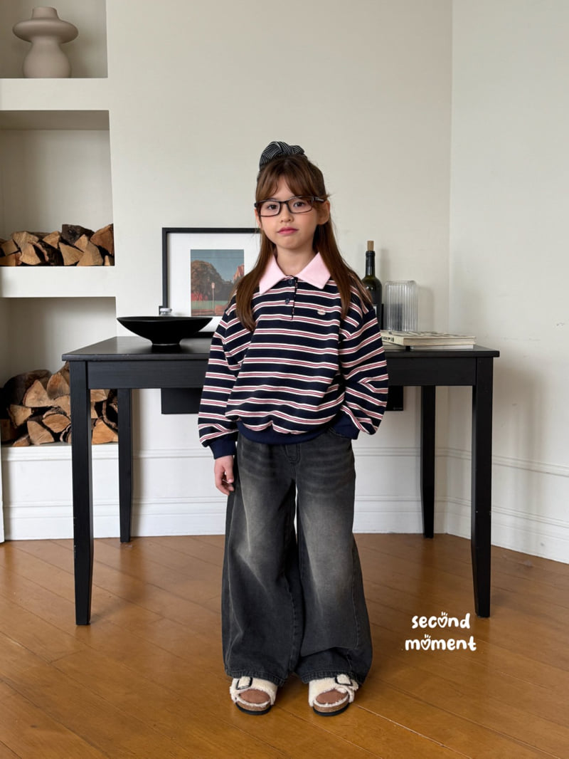 Second Moment - Korean Children Fashion - #fashionkids - Moment Collar Sweatshirt - 2