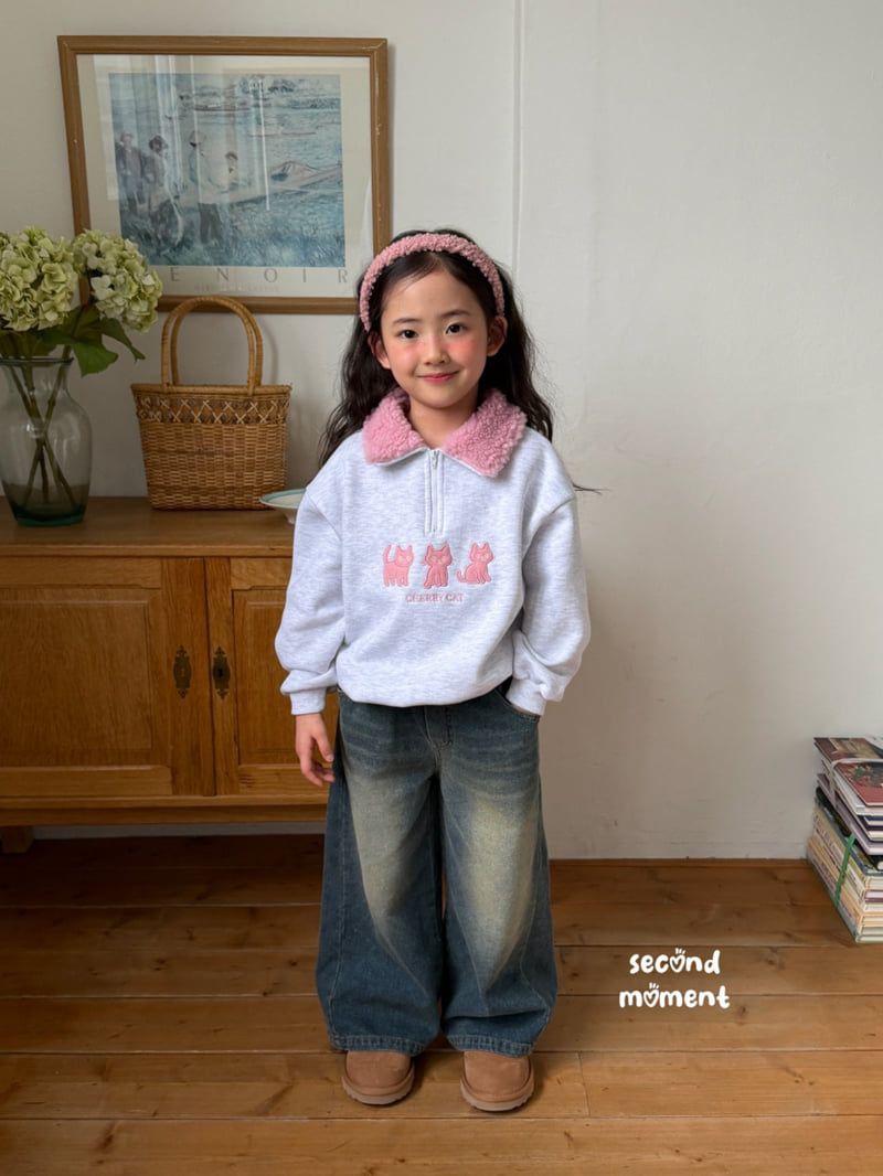 Second Moment - Korean Children Fashion - #fashionkids - Cherry Cat Fleece Anorak - 12