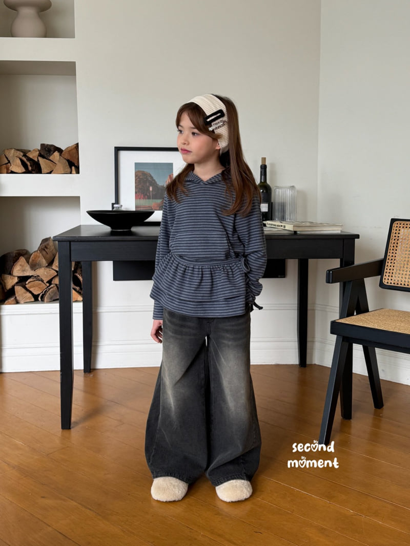 Second Moment - Korean Children Fashion - #discoveringself - Frill Wrap Set Hoodie - 4