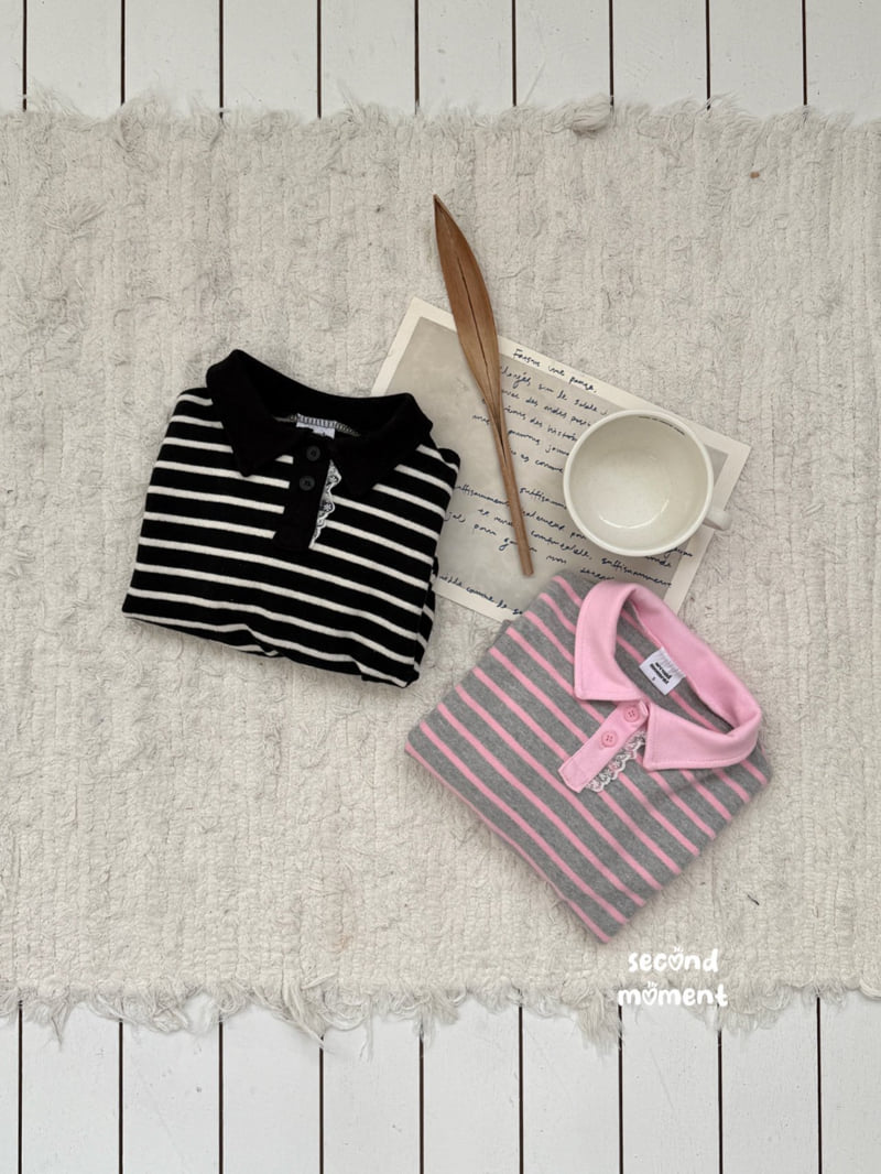 Second Moment - Korean Children Fashion - #fashionkids - Lovely Lace Sweatshirt - 3