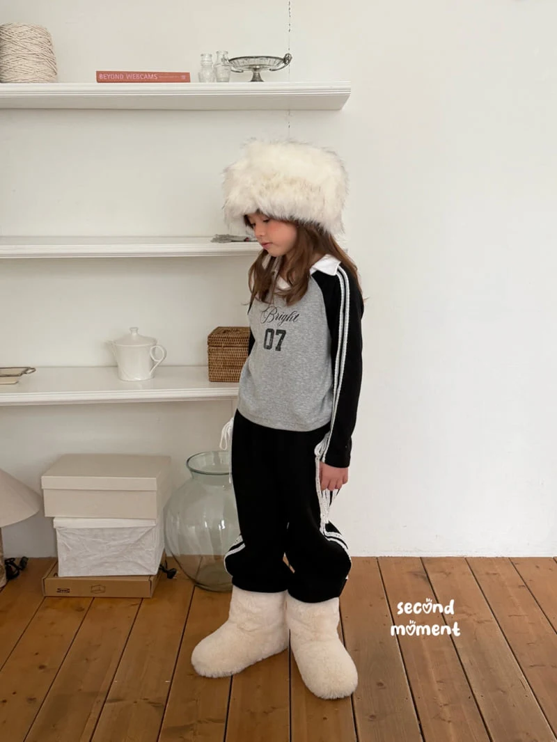 Second Moment - Korean Children Fashion - #fashionkids - Bright Lace Collar Tee - 7