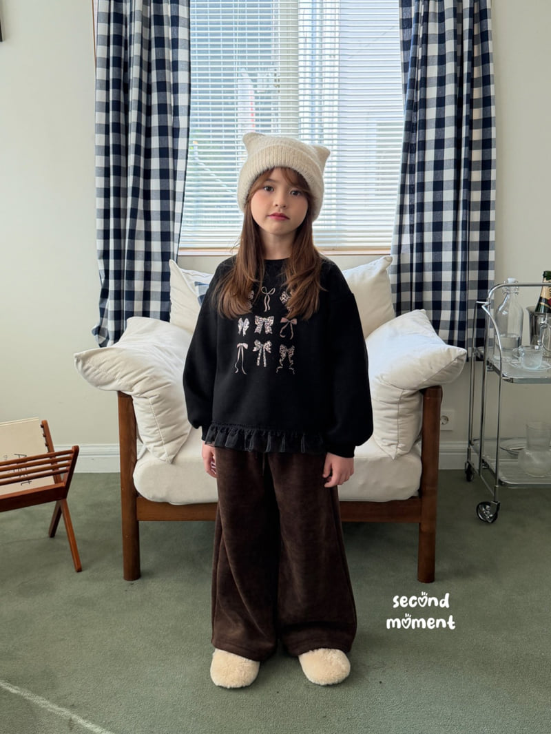 Second Moment - Korean Children Fashion - #fashionkids - Mocha Wide Pants - 6