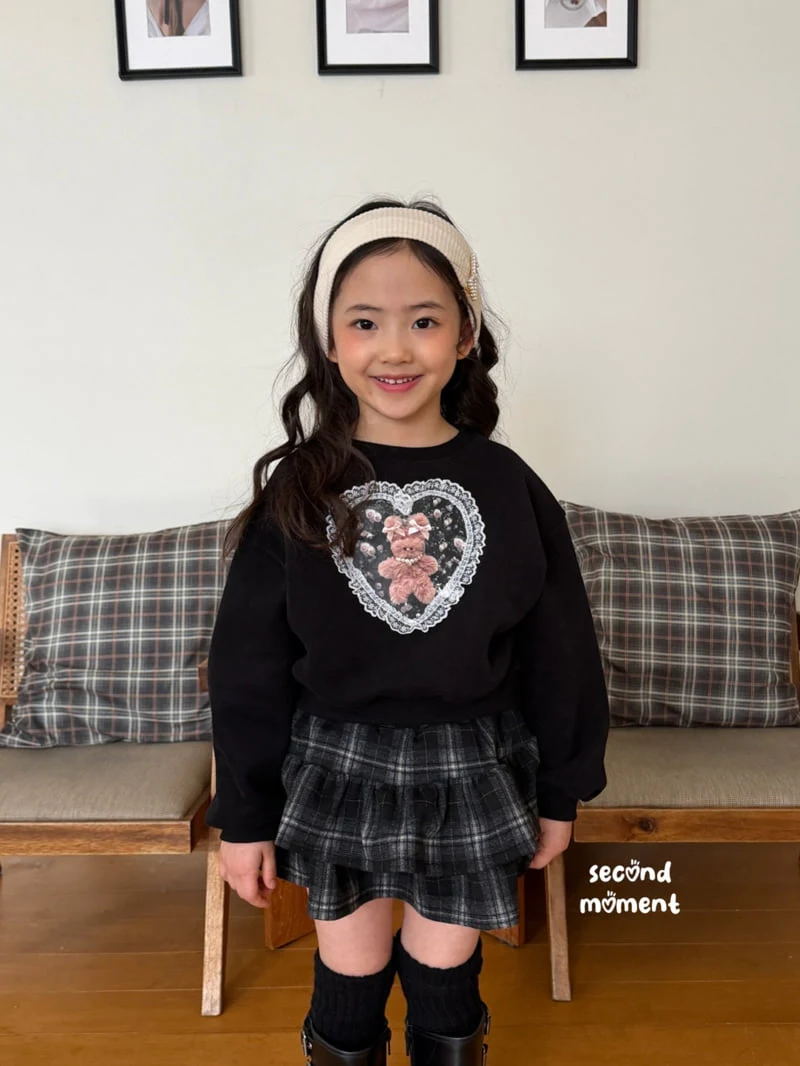 Second Moment - Korean Children Fashion - #fashionkids - Winter Lace Heart Sweatshirt - 5