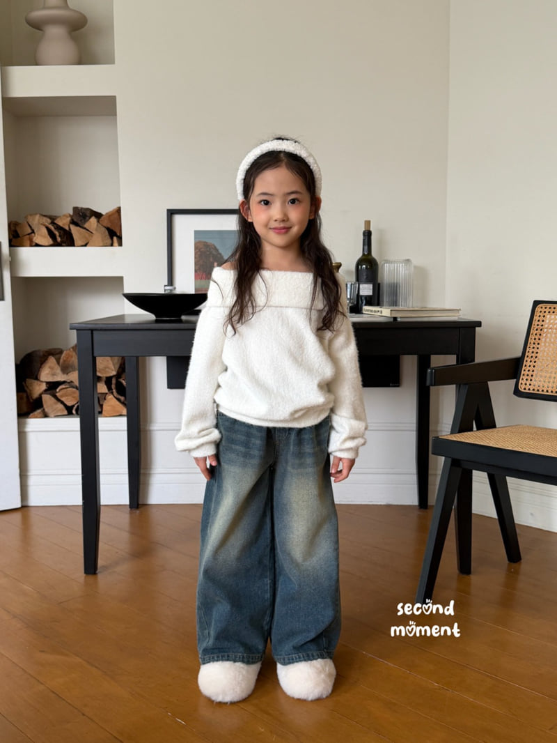 Second Moment - Korean Children Fashion - #kidsshorts - Fold Off Knit - 11