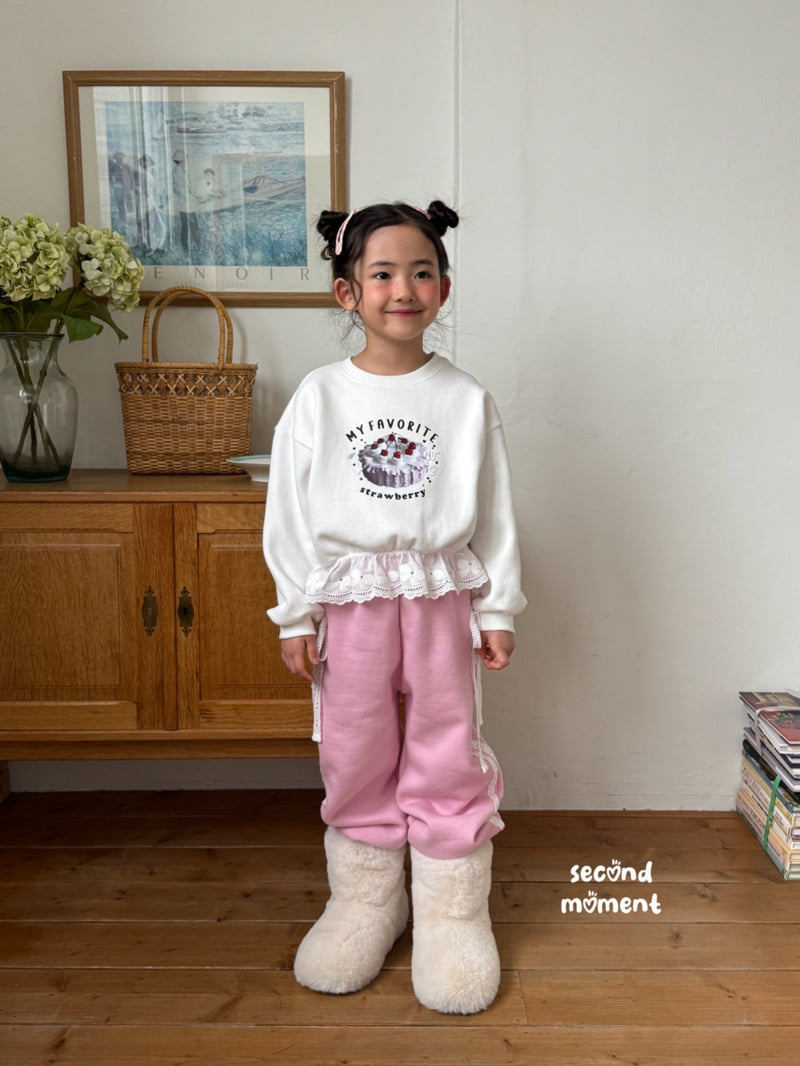 Second Moment - Korean Children Fashion - #kidsshorts - Cake Lace Sweatshirt - 10