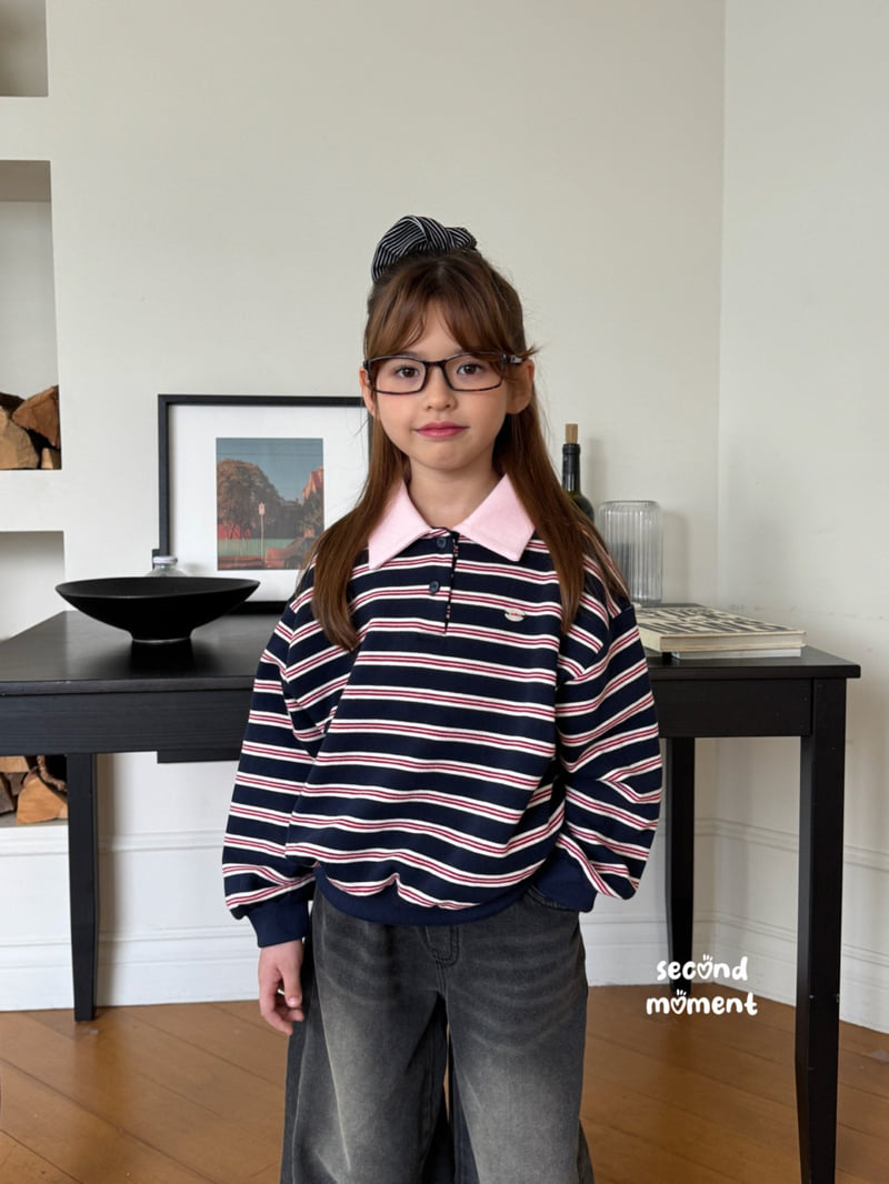 Second Moment - Korean Children Fashion - #kidsshorts - Moment Collar Sweatshirt - 3