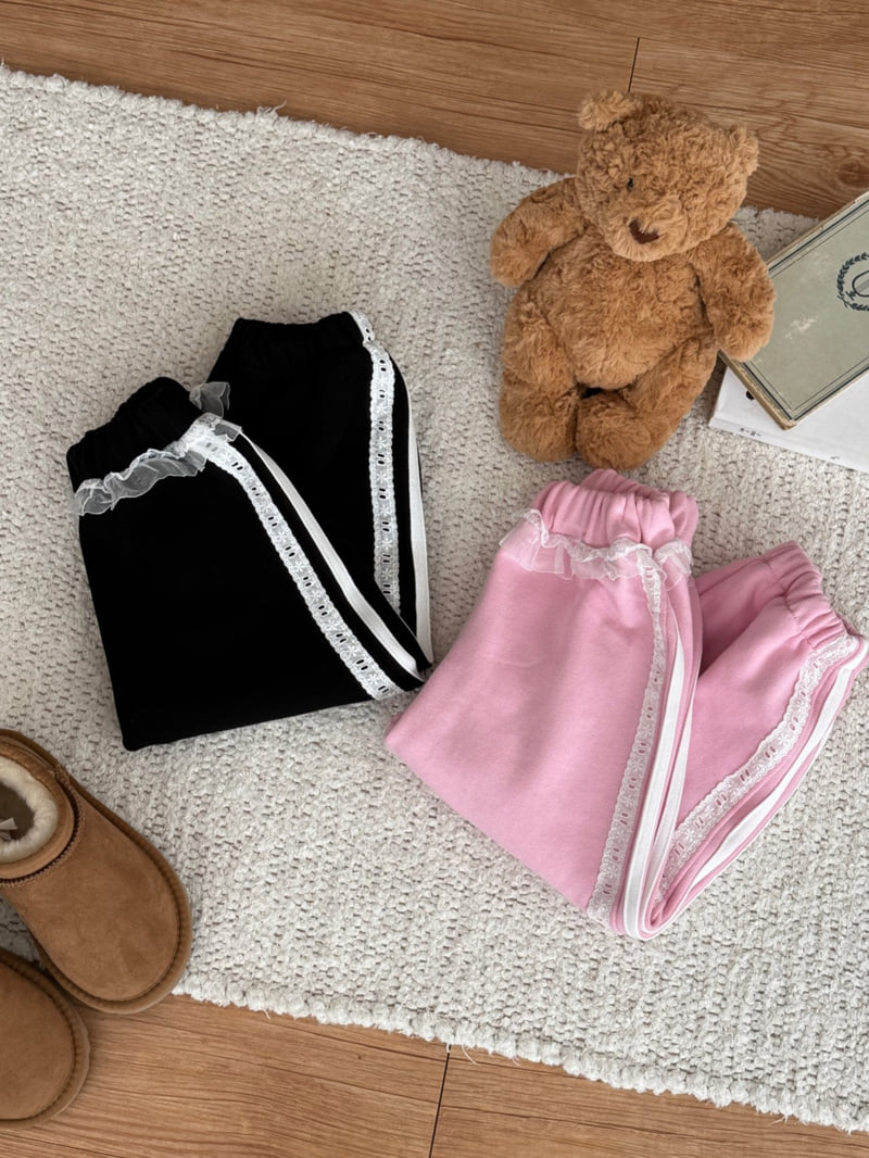 Second Moment - Korean Children Fashion - #kidsshorts - Frill Line Pants - 2
