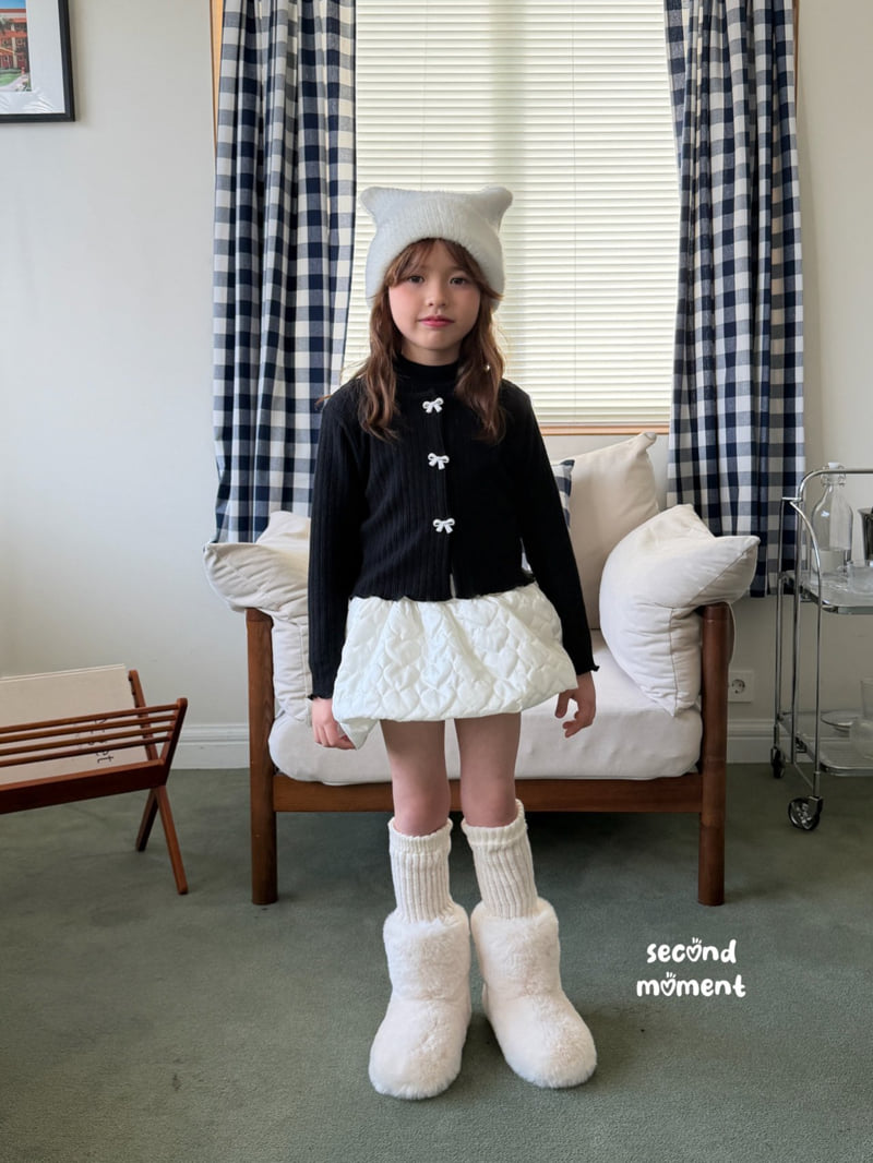 Second Moment - Korean Children Fashion - #kidsshorts - Ribbon Rib Cardigan - 10