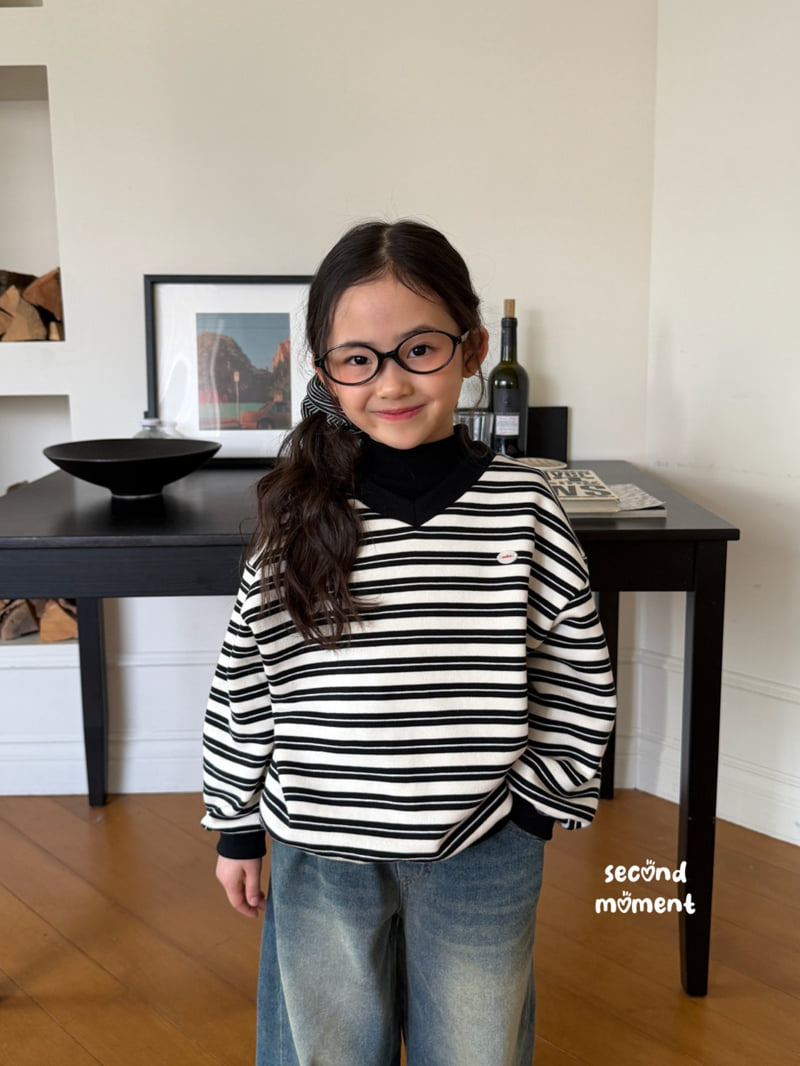 Second Moment - Korean Children Fashion - #kidsshorts - French V Sweatshirt - 8