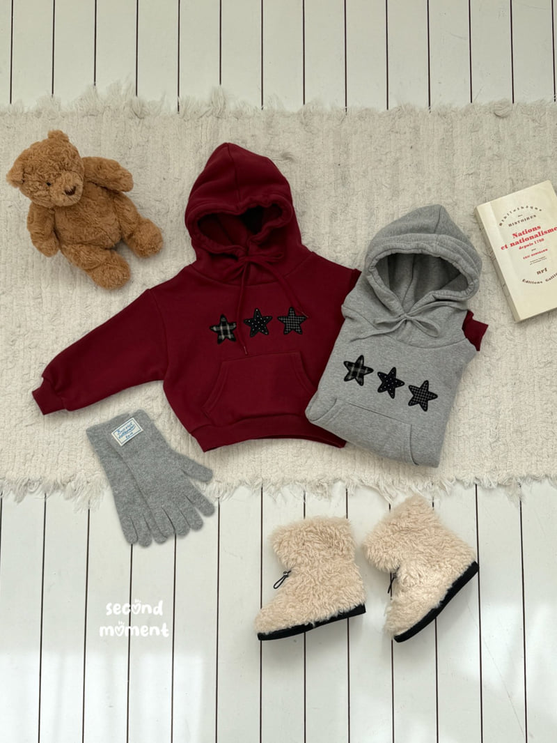 Second Moment - Korean Children Fashion - #kidsshorts - Triple Star Hoodie