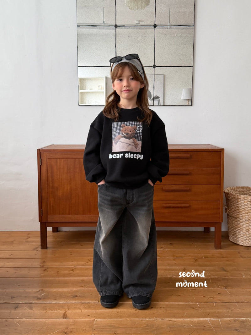Second Moment - Korean Children Fashion - #kidsshorts - Sleepy Bear Sweatshirt - 5