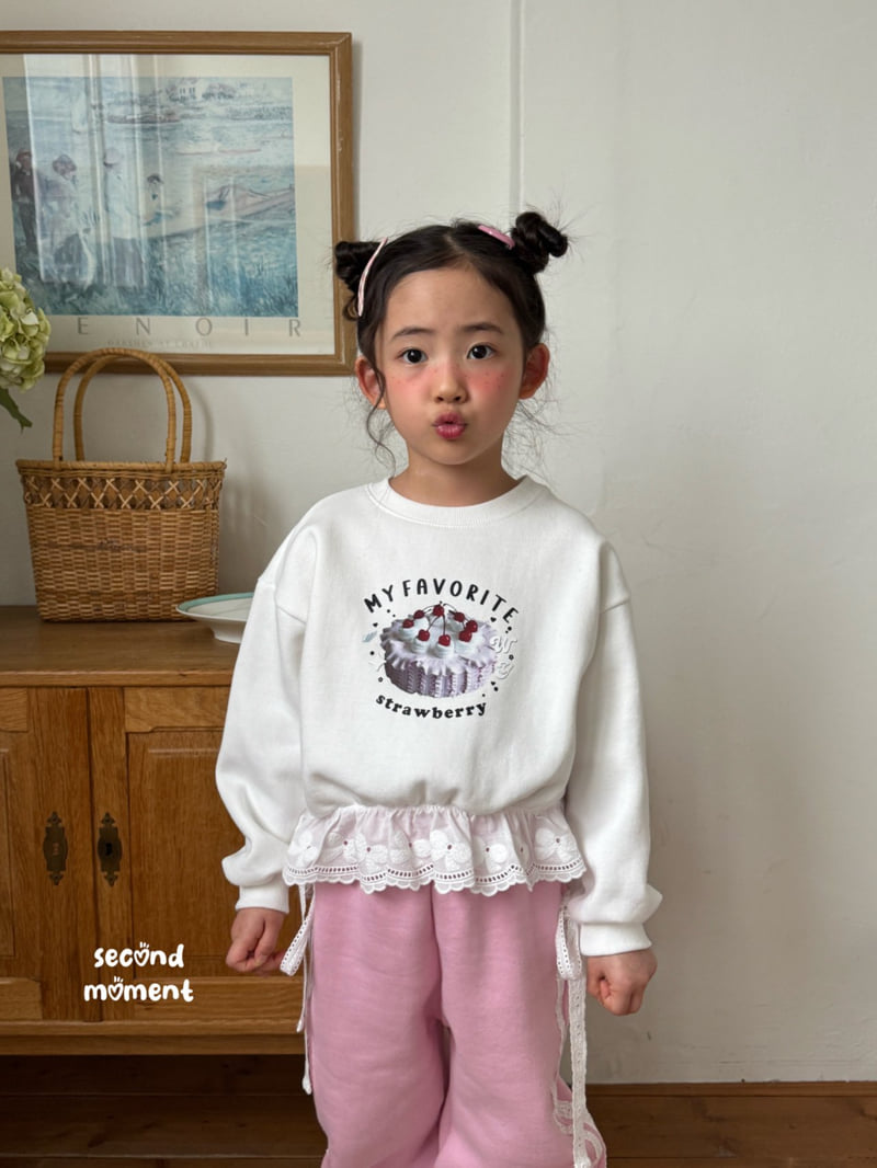 Second Moment - Korean Children Fashion - #kidsstore - Cake Lace Sweatshirt - 11