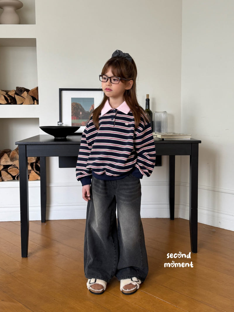 Second Moment - Korean Children Fashion - #kidsshorts - Moment Collar Sweatshirt - 4