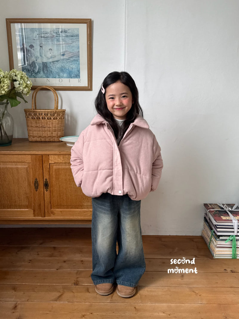 Second Moment - Korean Children Fashion - #kidsstore - Winter Wide Denim Pants - 12