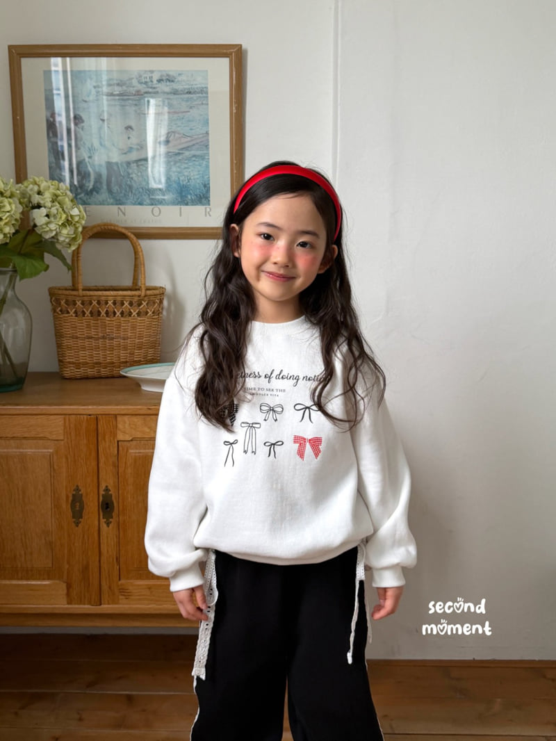 Second Moment - Korean Children Fashion - #kidsstore - Sweet Ribbon Sweatshirt - 11