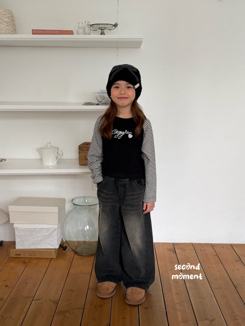 Second Moment - Korean Children Fashion - #kidsshorts - Cozy Glitter Tee - 4
