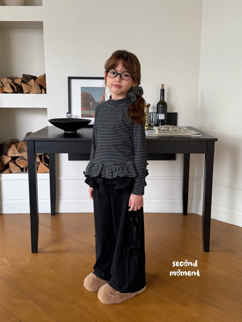 Second Moment - Korean Children Fashion - #kidsstore - Frill Line Half Turtleneck - 4