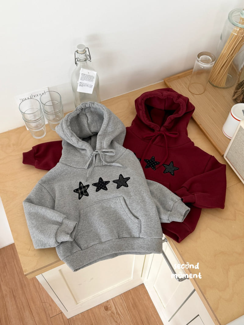 Second Moment - Korean Children Fashion - #kidzfashiontrend - Triple Star Hoodie - 3