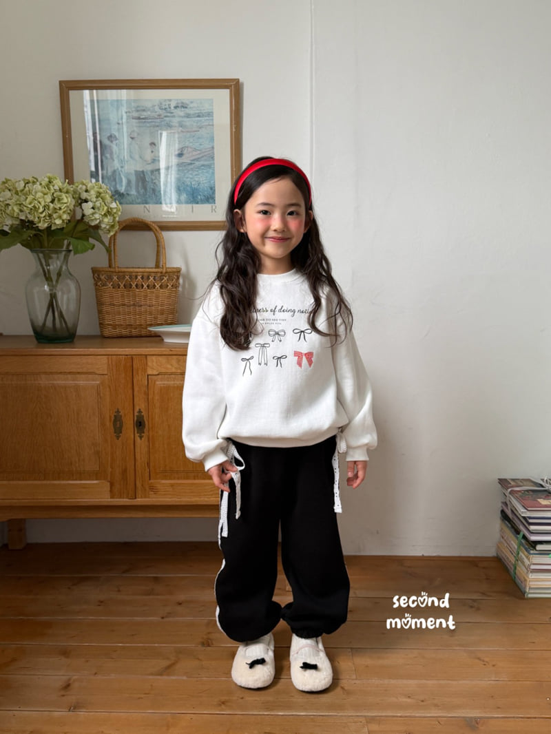 Second Moment - Korean Children Fashion - #kidzfashiontrend - Sweet Ribbon Sweatshirt - 12