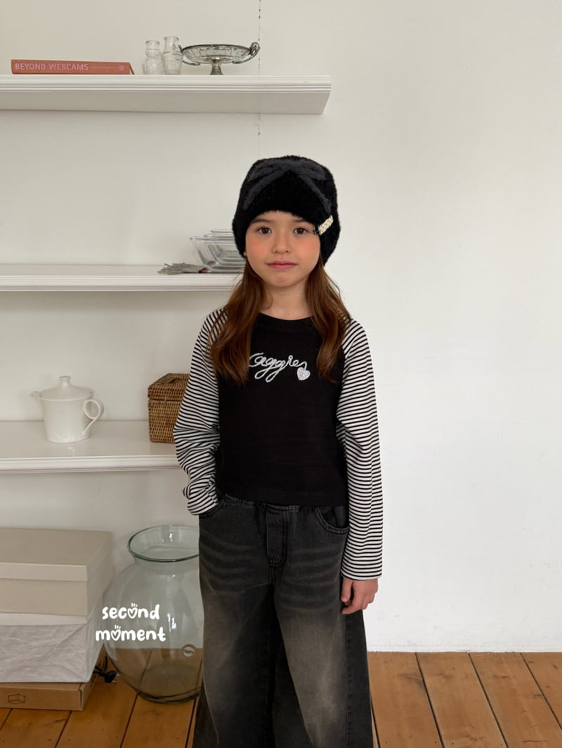 Second Moment - Korean Children Fashion - #kidzfashiontrend - Cozy Glitter Tee - 5
