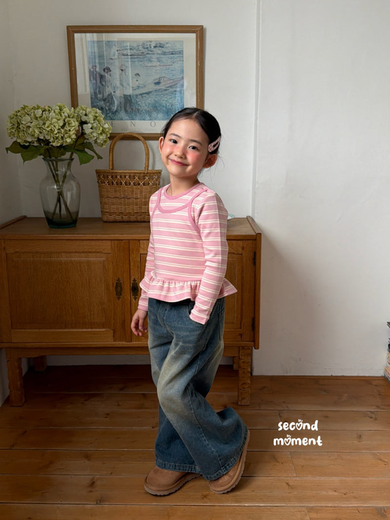 Second Moment - Korean Children Fashion - #littlefashionista - Winter Candy Frill Tee - 12