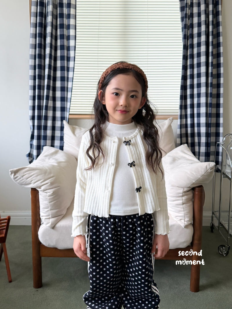 Second Moment - Korean Children Fashion - #littlefashionista - Dot Lace Jogger Pants - 10