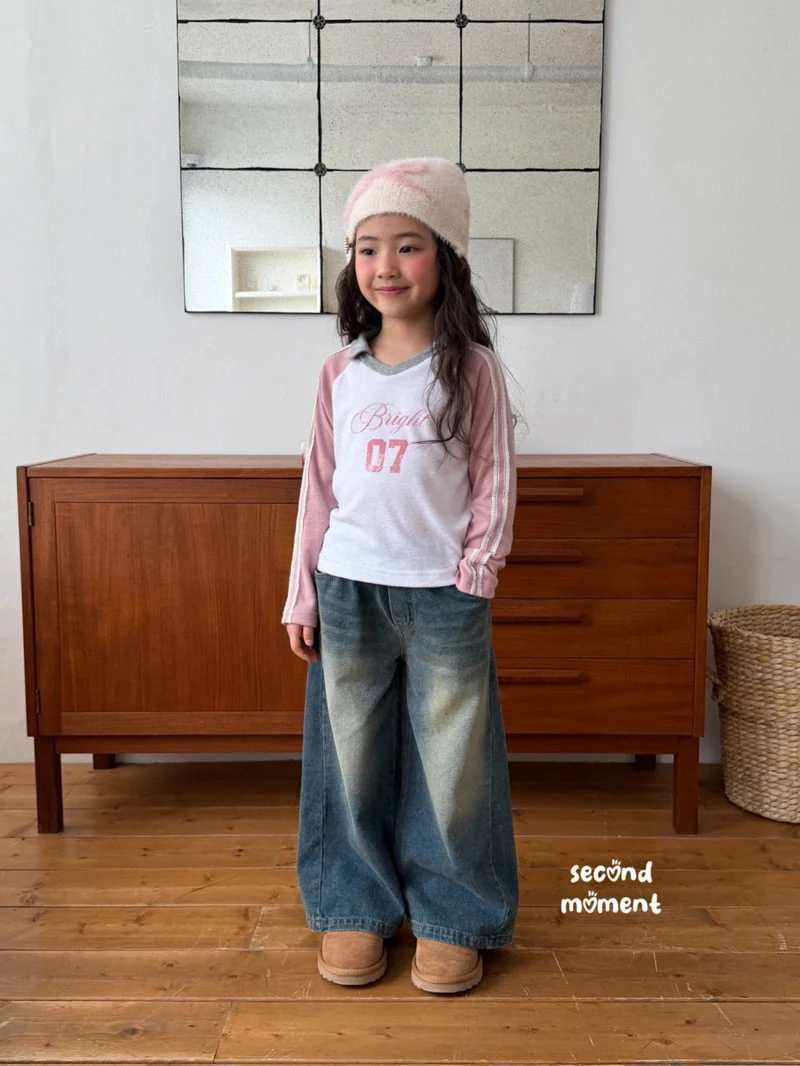 Second Moment - Korean Children Fashion - #littlefashionista - Bright Lace Collar Tee - 12