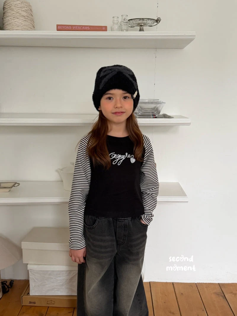 Second Moment - Korean Children Fashion - #littlefashionista - Cozy Glitter Tee - 7