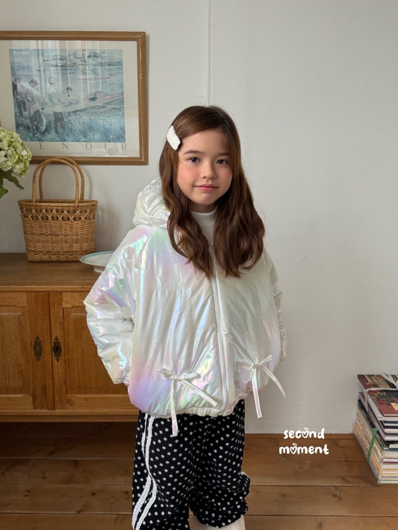 Second Moment - Korean Children Fashion - #littlefashionista - Aurora Ribbon Padding - 5