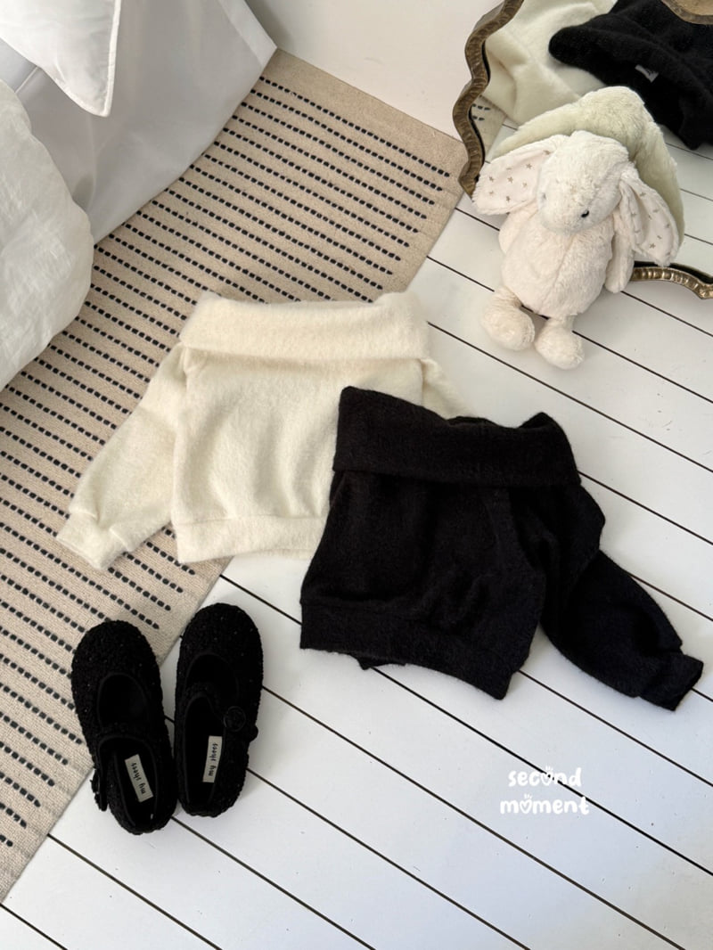 Second Moment - Korean Children Fashion - #magicofchildhood - Fold Off Knit - 2
