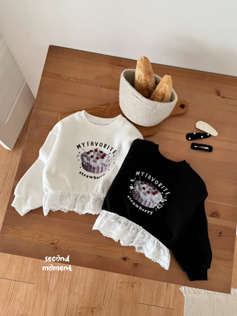 Second Moment - Korean Children Fashion - #magicofchildhood - Cake Lace Sweatshirt
