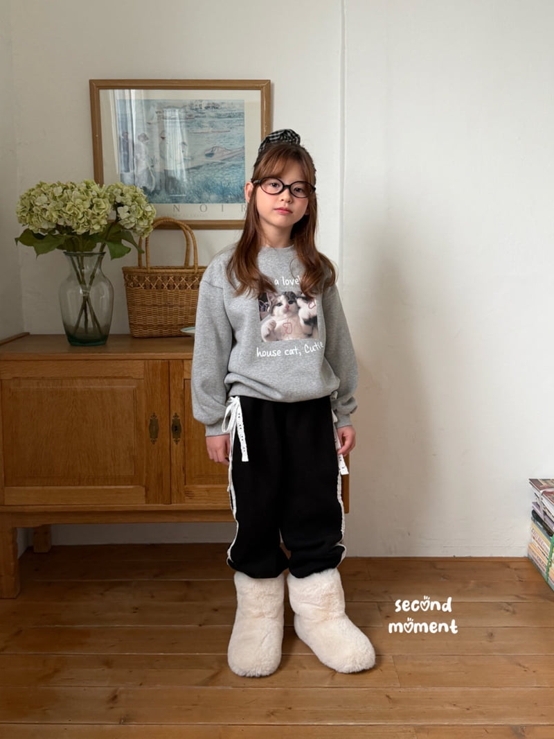 Second Moment - Korean Children Fashion - #magicofchildhood - Lovely Cat Sweatshirt - 9