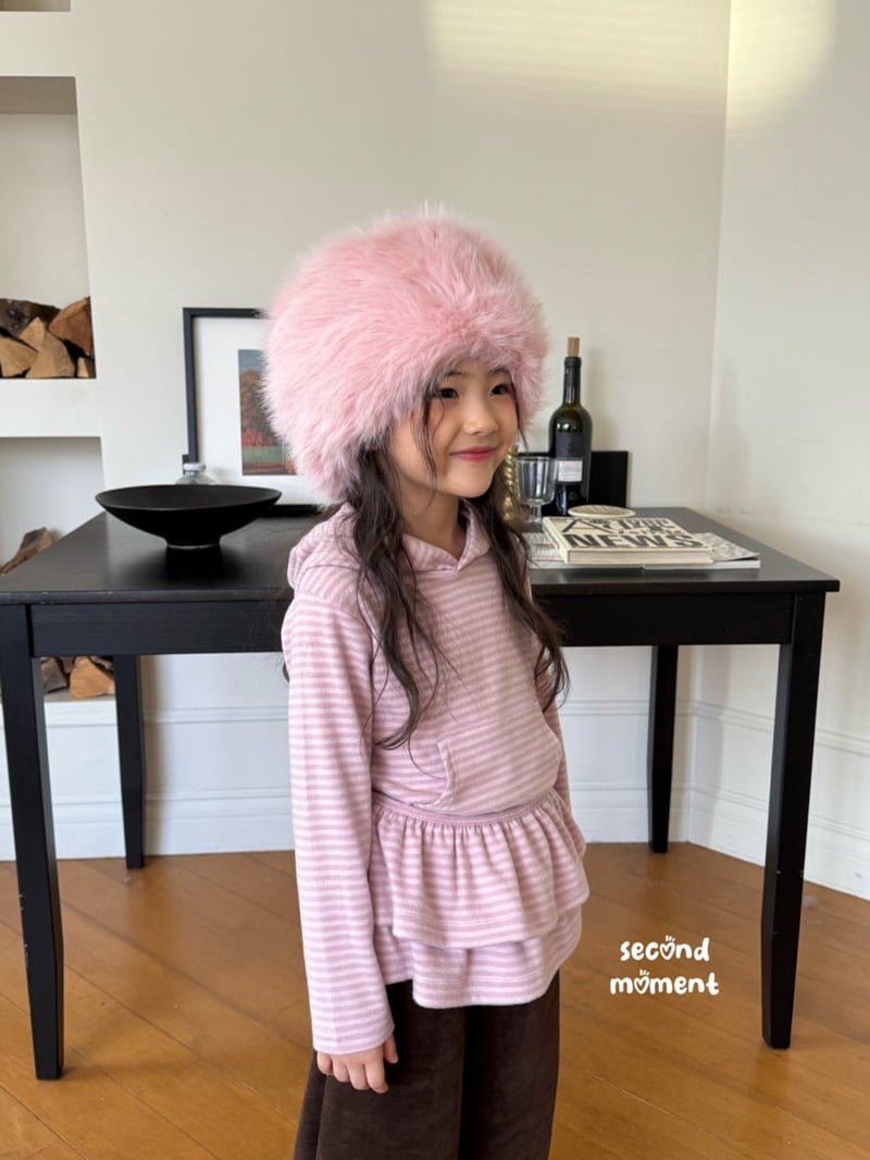 Second Moment - Korean Children Fashion - #magicofchildhood - Frill Wrap Set Hoodie - 10