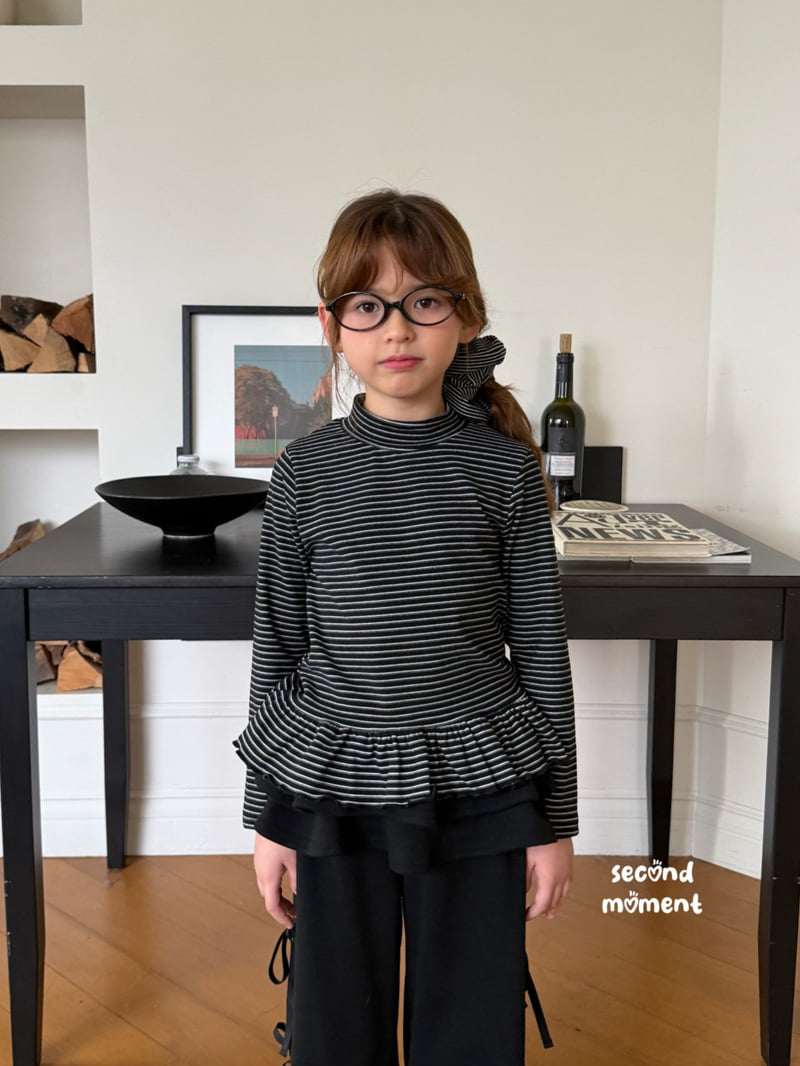 Second Moment - Korean Children Fashion - #magicofchildhood - Frill Line Half Turtleneck - 7