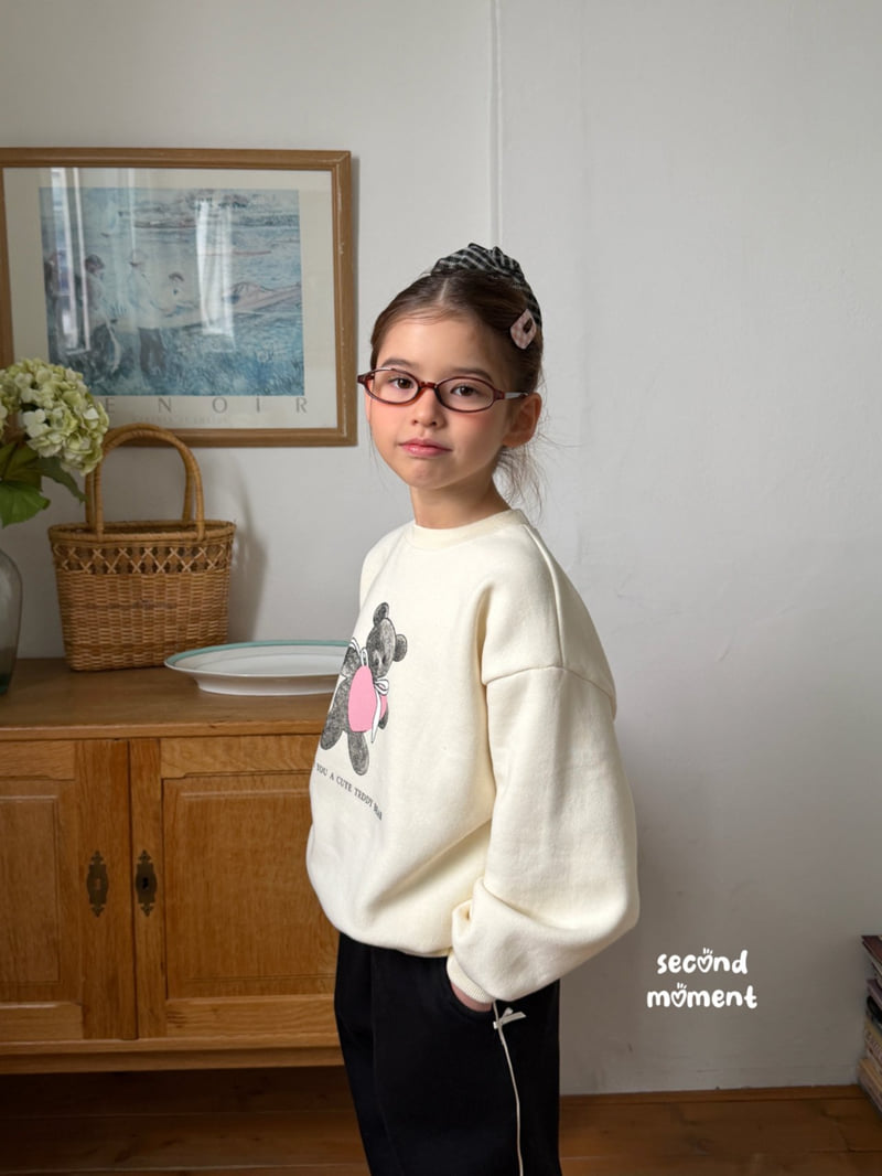 Second Moment - Korean Children Fashion - #littlefashionista - Heart Bear Sweatshirt - 4