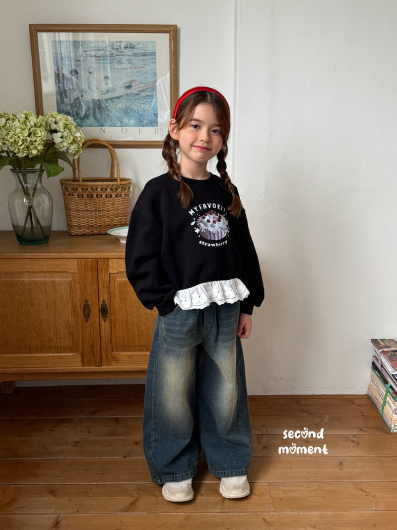 Second Moment - Korean Children Fashion - #minifashionista - Cake Lace Sweatshirt - 2