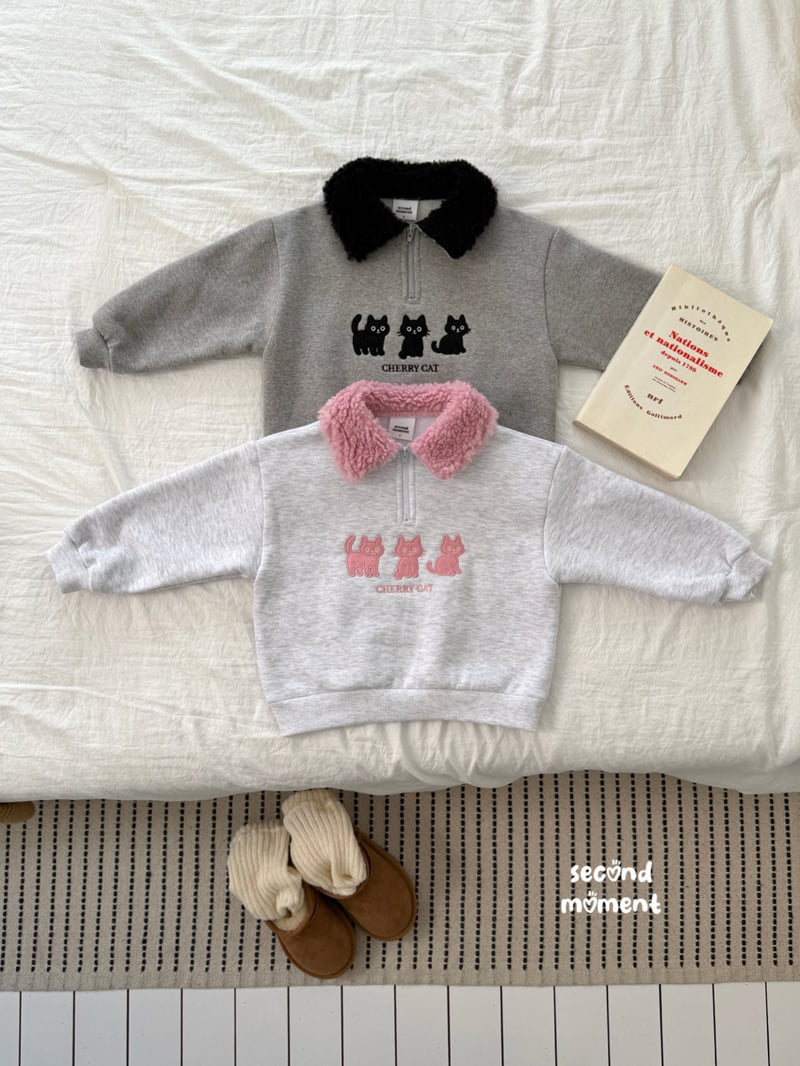 Second Moment - Korean Children Fashion - #minifashionista - Cherry Cat Fleece Anorak - 3