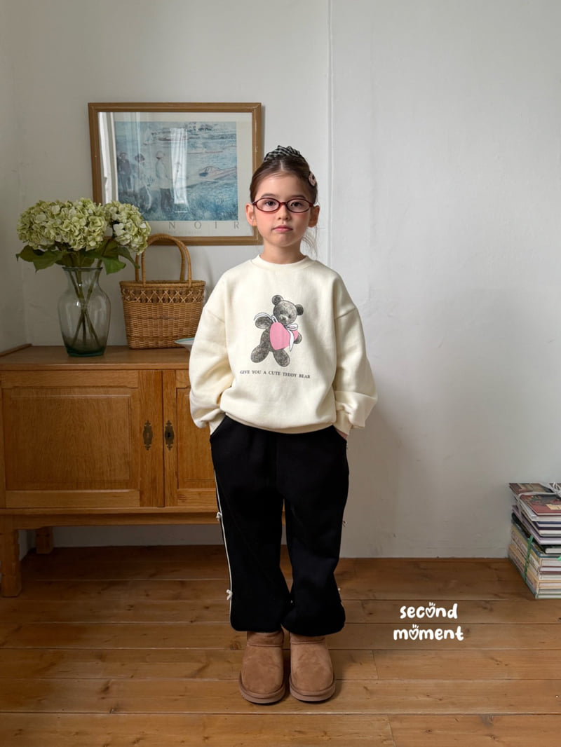 Second Moment - Korean Children Fashion - #minifashionista - Heart Bear Sweatshirt - 5