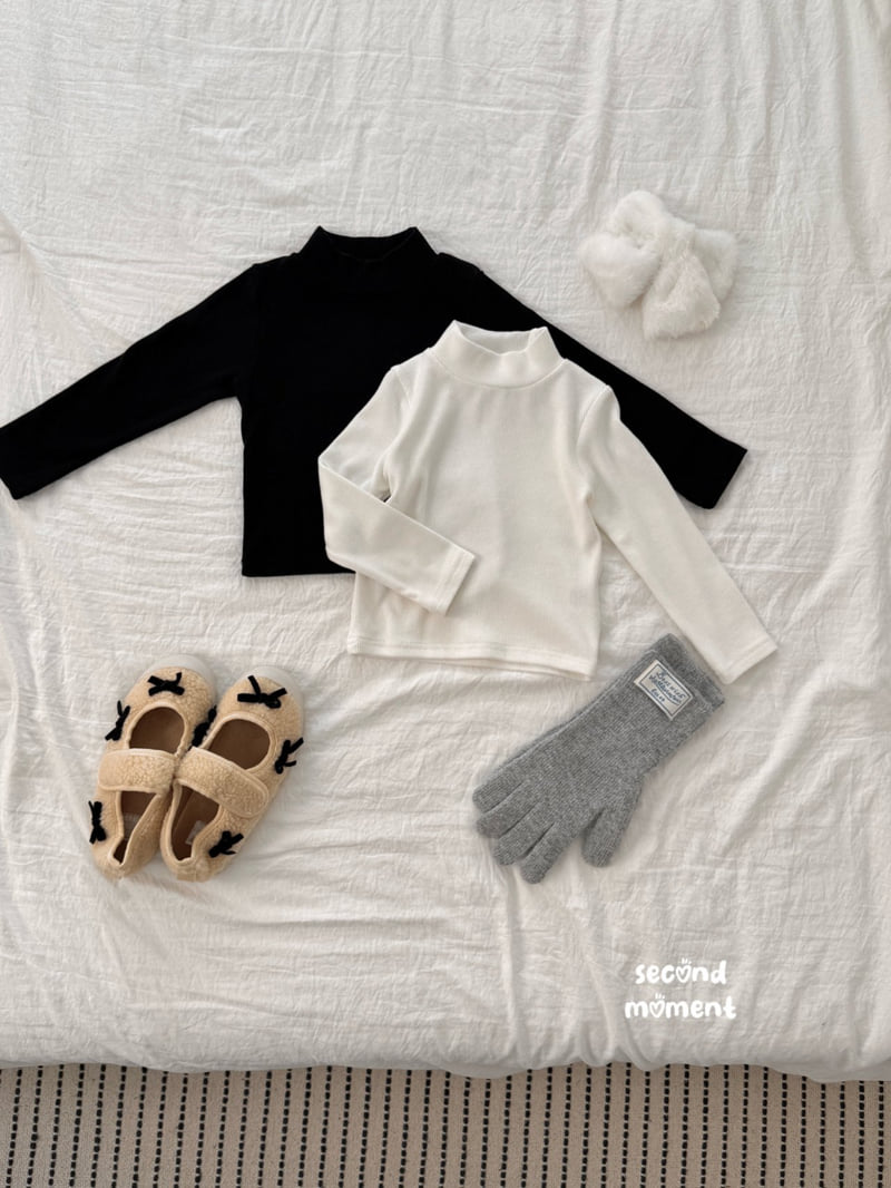 Second Moment - Korean Children Fashion - #minifashionista - Soft Half Turtleneck Tee