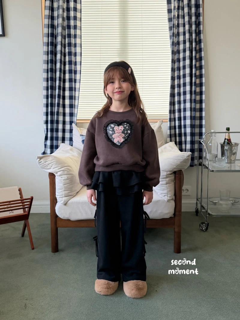 Second Moment - Korean Children Fashion - #minifashionista - Winter Lace Heart Sweatshirt - 12