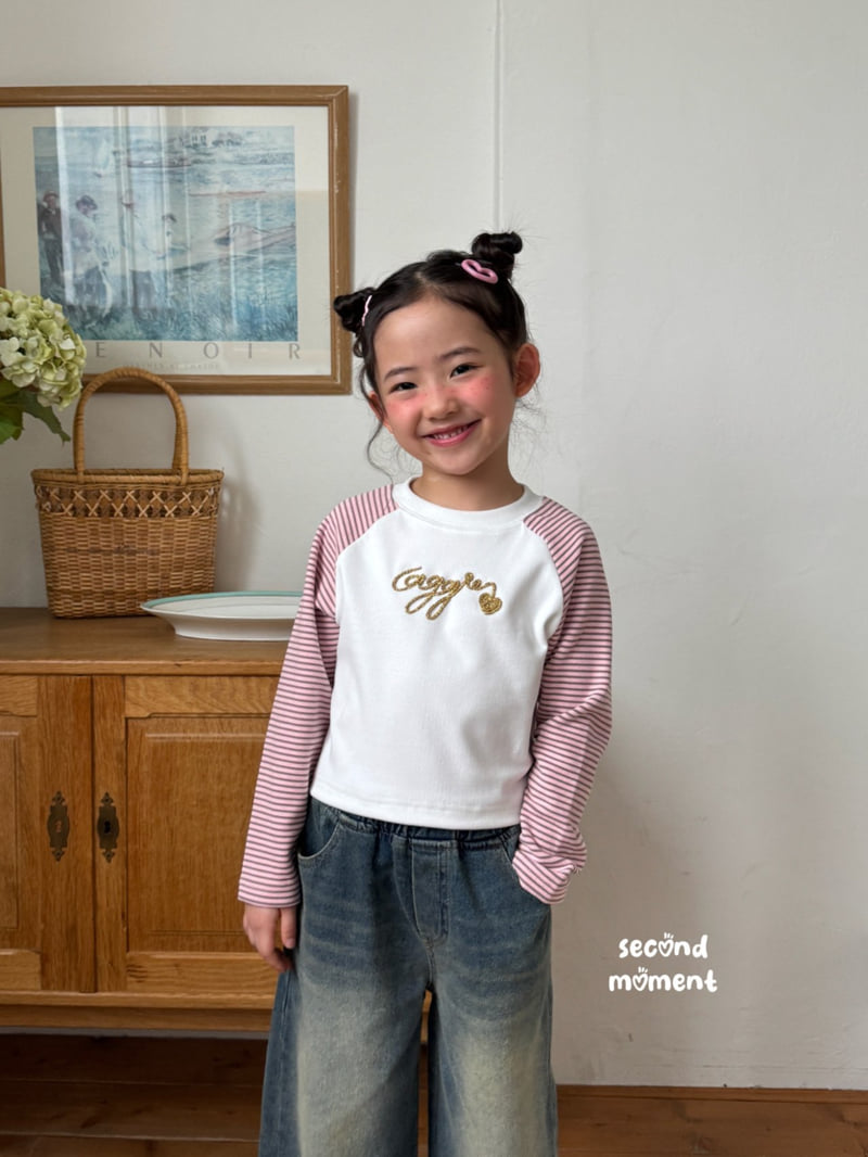 Second Moment - Korean Children Fashion - #minifashionista - Cozy Glitter Tee - 9