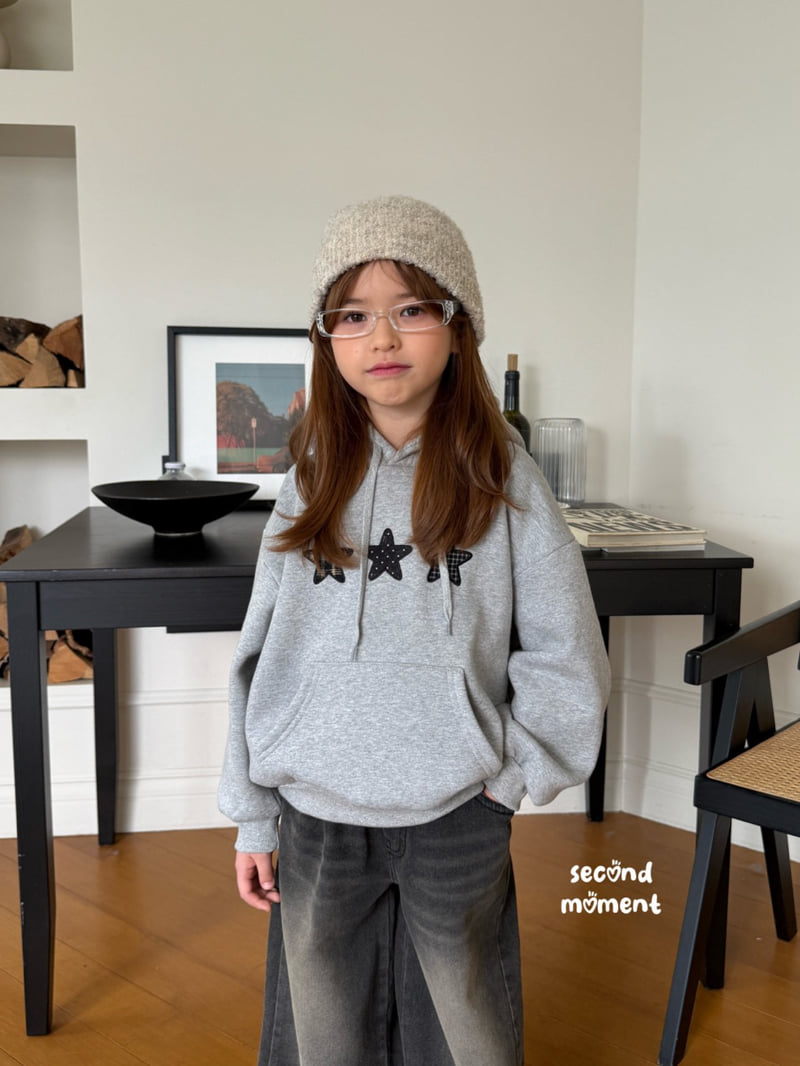 Second Moment - Korean Children Fashion - #prettylittlegirls - Triple Star Hoodie - 8