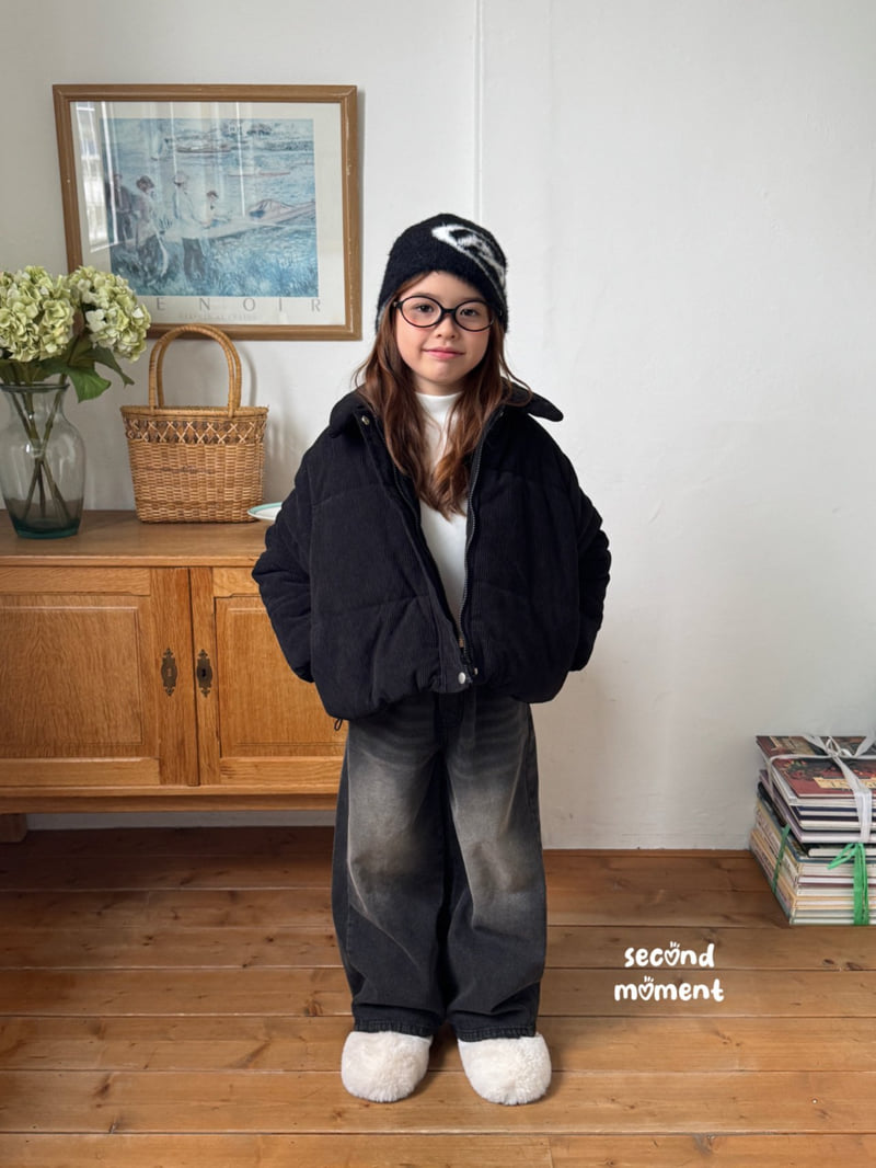 Second Moment - Korean Children Fashion - #minifashionista - Winter Wide Denim Pants - 4