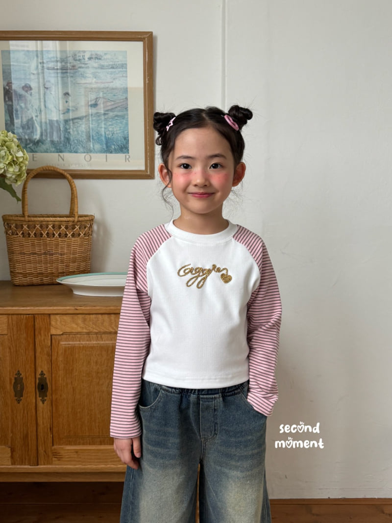 Second Moment - Korean Children Fashion - #prettylittlegirls - Cozy Glitter Tee - 10