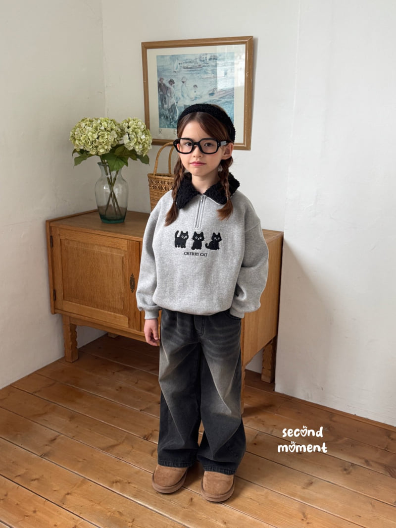 Second Moment - Korean Children Fashion - #stylishchildhood - Cherry Cat Fleece Anorak - 7