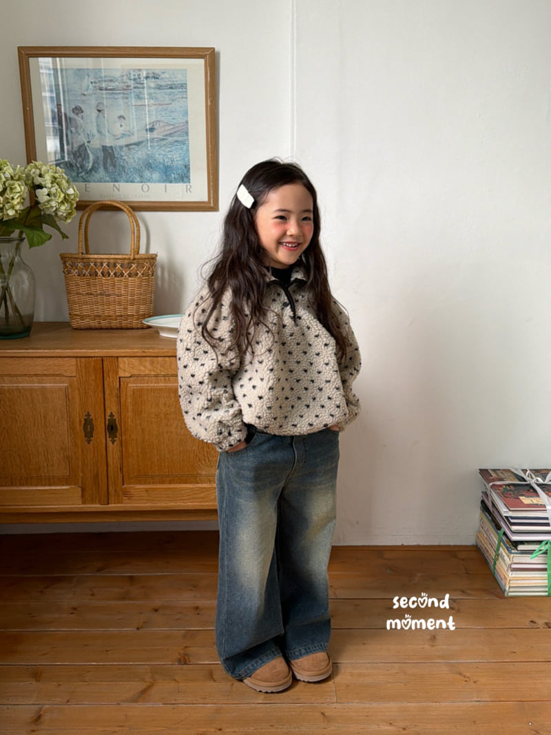 Second Moment - Korean Children Fashion - #stylishchildhood - Heart Sherpa Anorak - 12
