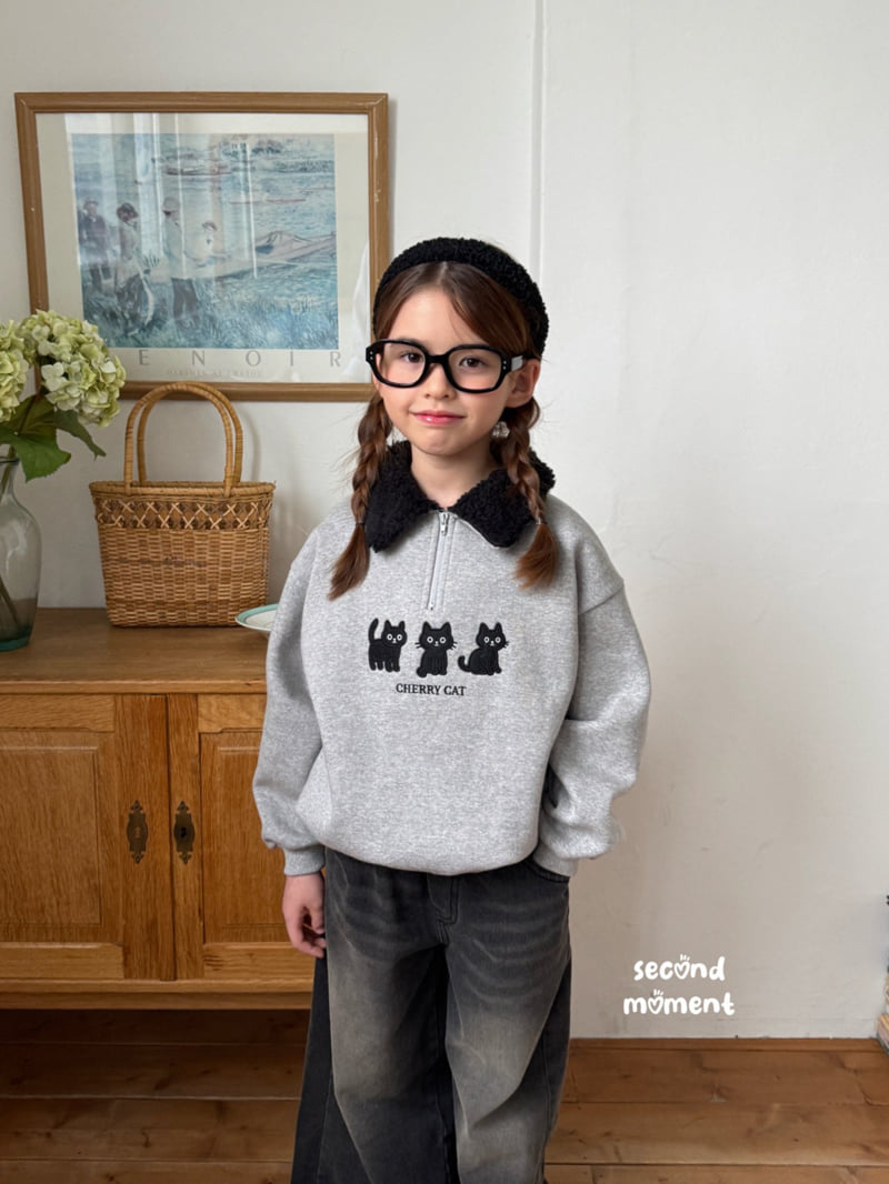 Second Moment - Korean Children Fashion - #todddlerfashion - Cherry Cat Fleece Anorak - 5