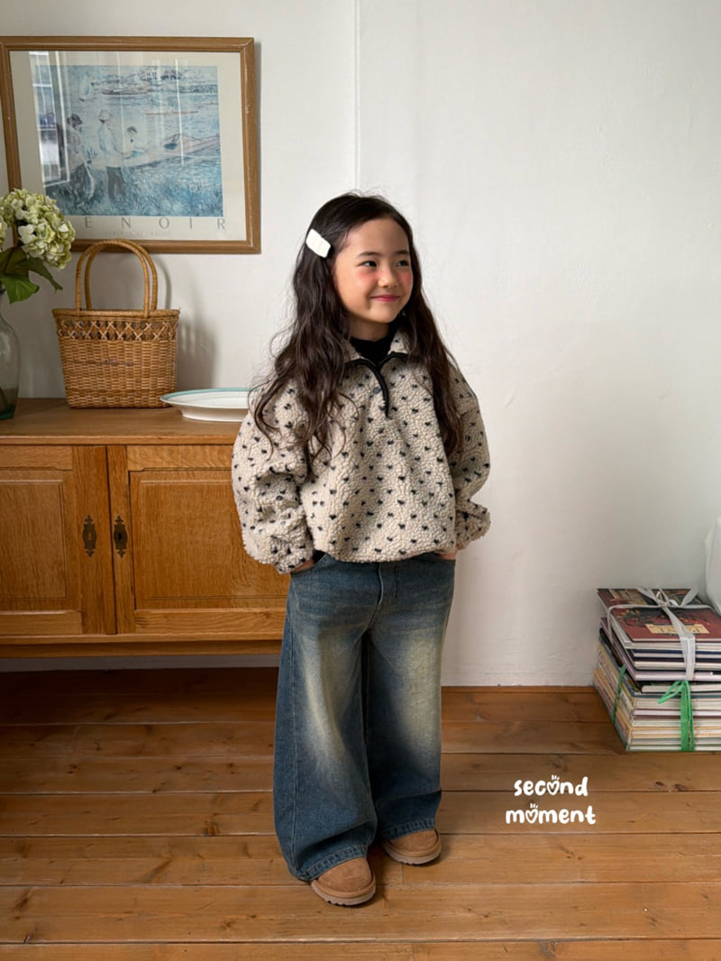 Second Moment - Korean Children Fashion - #todddlerfashion - Heart Sherpa Anorak - 10