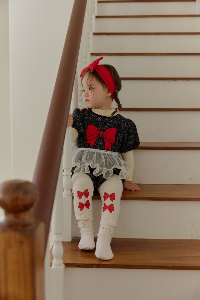 Sera - Korean Baby Fashion - #babyboutique - Bebe Petite Ribbon Leggings